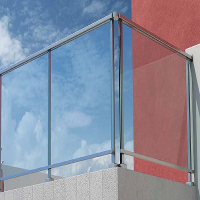 Κάγκελα αλουμινίου τύπου INOX F50 Frame Aluminco (τιμή τρέχοντος μέτρου)