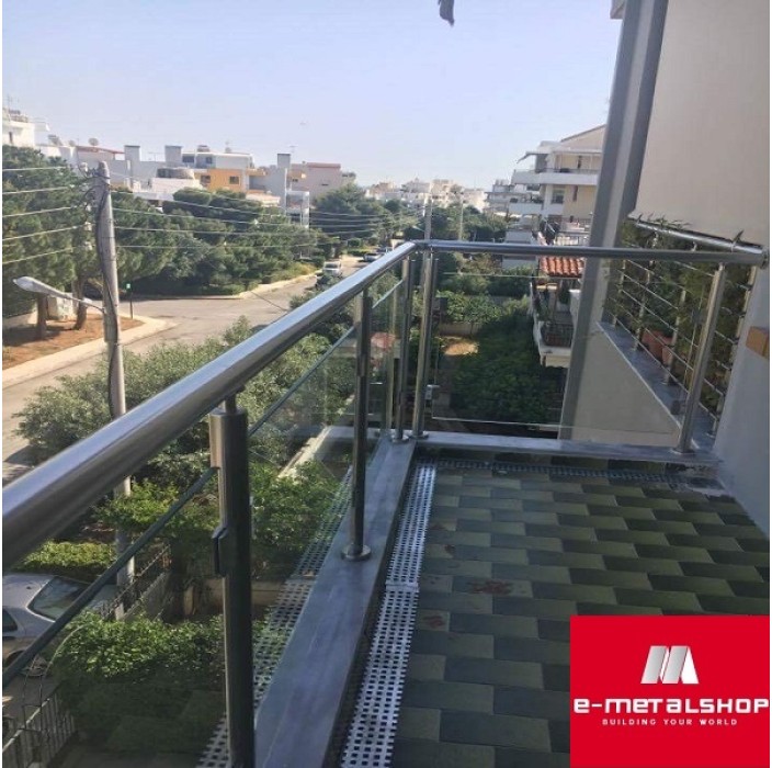 Κάγκελα αλουμινίου τύπου INOX F50 Frame Aluminco (τιμή τρέχοντος μέτρου)