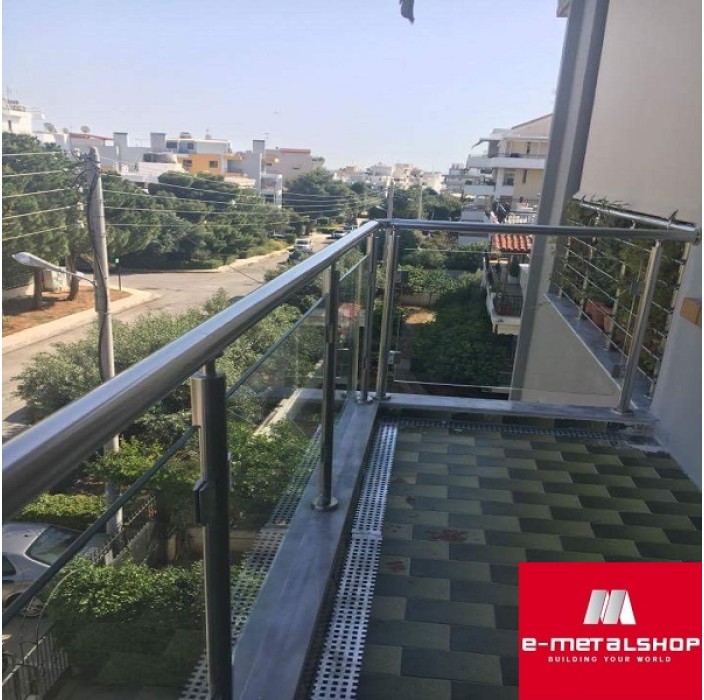 Κάγκελα αλουμινίου τύπου INOX F50 Frame Aluminco (τιμή τρέχοντος μέτρου)