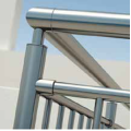 Κάγκελα αλουμινίου τύπου INOX F50 VERTICAL-R Aluminco (τιμή τρέχοντος μέτρου)
