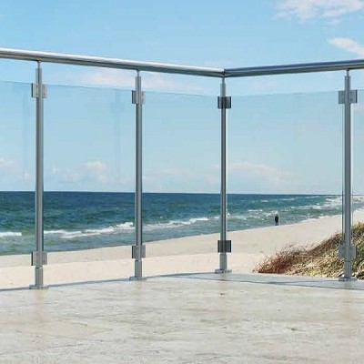 Κάγκελα αλουμινίου τύπου INOX F50 Horizon Aluminco (τιμή τρέχοντος μέτρου)