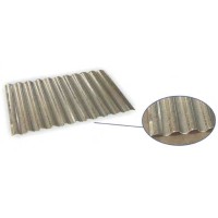Λαμαρίνα Aluzinc Κυματοειδής (Αυλακωτή) πάχους 0,35mm και ωφέλιμου πλάτους 0,77m. (τιμή τρέχοντος μέτρου)