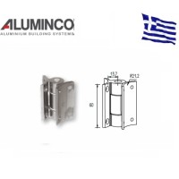 Μεντεσές κολώνας F50-100 Aluminco 4177