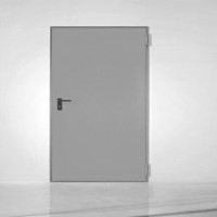 Πυράντοχη εσωτερική πόρτα 60 λεπτών Interno by Alumil σε χρώμα γκρί (RAL 7035)