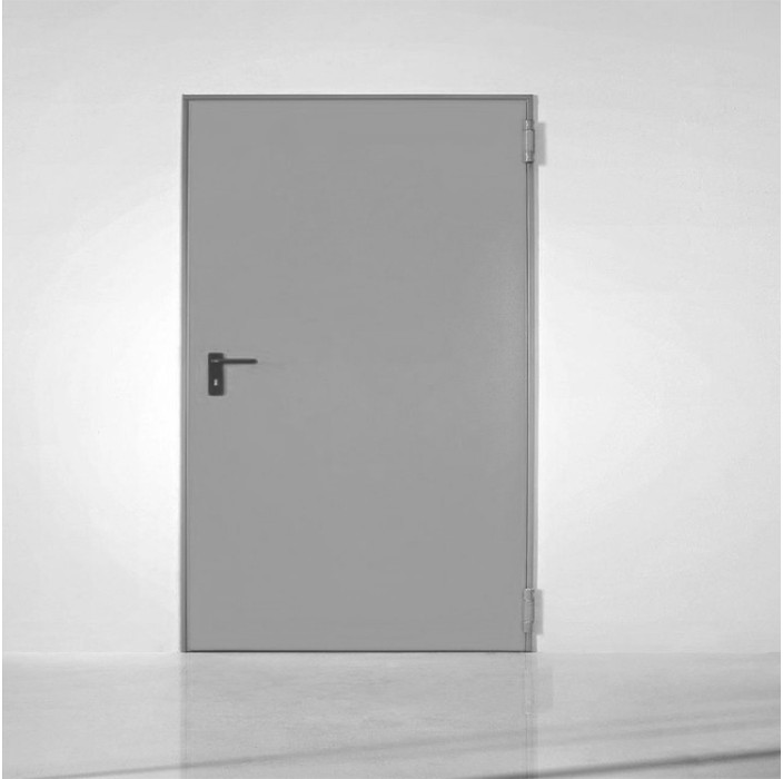 Πυράντοχη εσωτερική πόρτα 60 λεπτών Interno by Alumil σε χρώμα γκρί (RAL 7035)