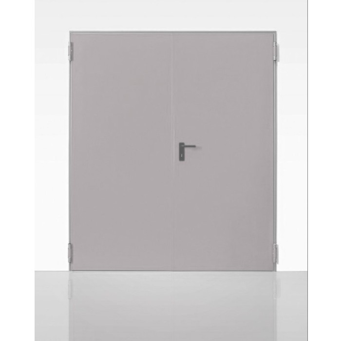Πυράντοχη εσωτερική πόρτα 60 λεπτών Interno by Alumil σε χρώμα γκρί (RAL 7035)