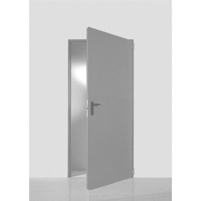 Πόρτα αποθήκης Interno by Alumil σε χρώμα γκρί (RAL 7035)