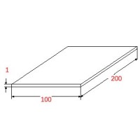 Φύλλο Λαμαρίνας Αλουμινίου 1000x2000x1mm λευκό στη μια όψη
