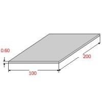Λαμαρίνα Σιδήρου Γαλβανιζέ 1000x2000x0.60mm