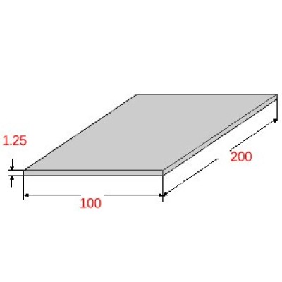 Λαμαρίνα Σιδήρου Γαλβανιζέ 1000x2000x1.25mm