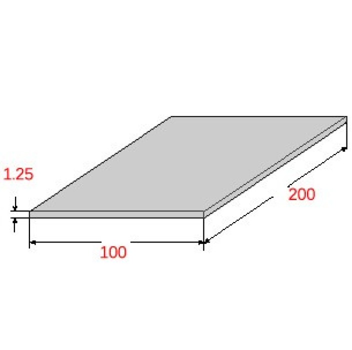 Λαμαρίνα Σιδήρου Γαλβανιζέ 1000x2000x1.25mm