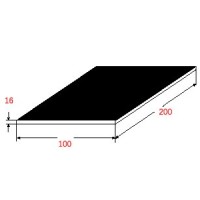 Λαμαρίνα Σιδήρου Μαύρη 1000x2000x16mm
