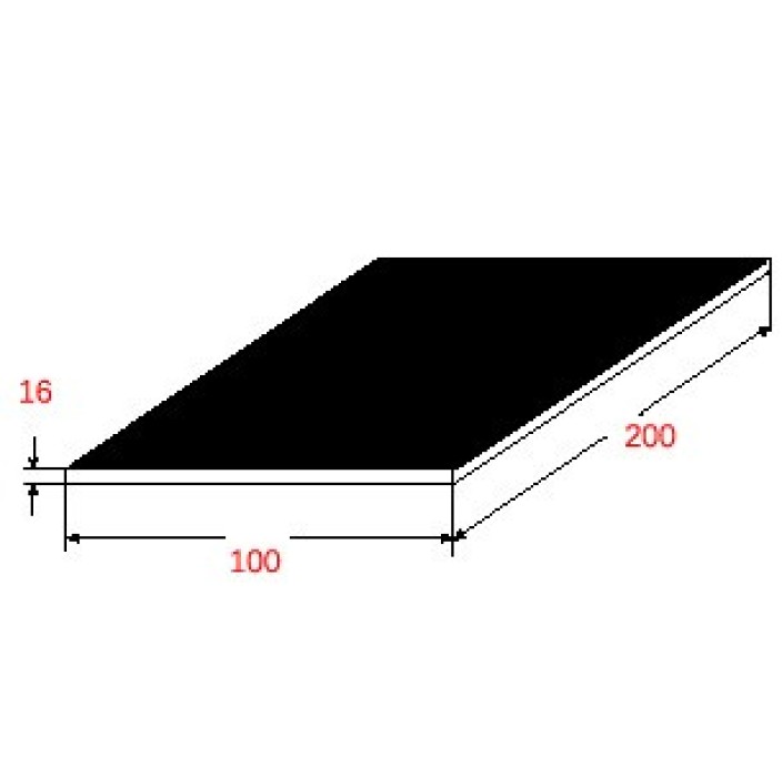 Λαμαρίνα Σιδήρου Μαύρη 1000x2000x16mm
