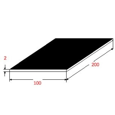 Λαμαρίνα Σιδήρου Μαύρη 1000x2000x2mm