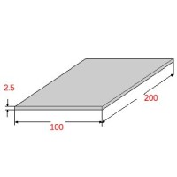 Λαμαρίνα Σιδήρου Γαλβανιζέ 1000x2000x2.5mm