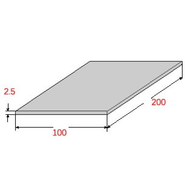 Λαμαρίνα Σιδήρου Γαλβανιζέ 1000x2000x2.5mm