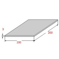 Λαμαρίνα Σιδήρου Γαλβανιζέ 1000x2000x3mm