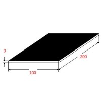 Λαμαρίνα Σιδήρου Μαύρη 1000x2000x3mm