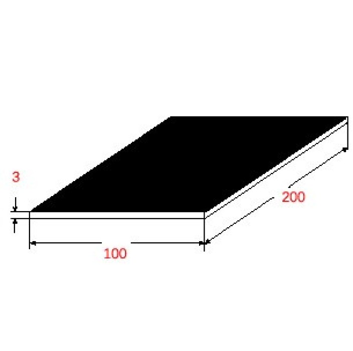 Λαμαρίνα Σιδήρου Μαύρη 1000x2000x3mm