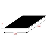 Λαμαρίνα Σιδήρου Μαύρη 1000x2000x4mm