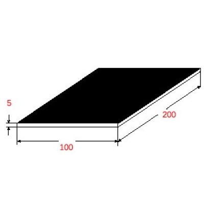 Λαμαρίνα Σιδήρου Μαύρη 1000x2000x5mm