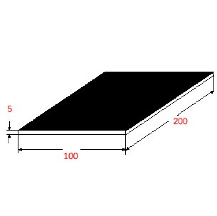 Λαμαρίνα Σιδήρου Μαύρη 1000x2000x5mm