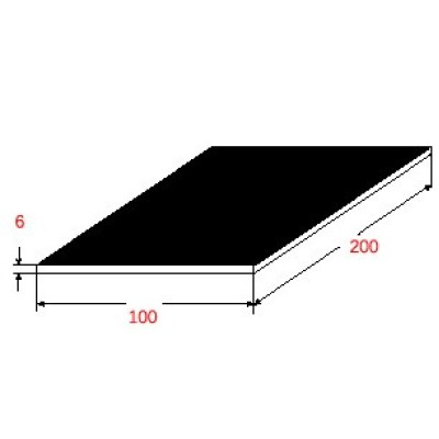 Λαμαρίνα Σιδήρου Μαύρη 1000x2000x6mm