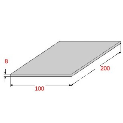 Λαμαρίνα Σιδήρου Γαλβανιζέ 1000x2000x8mm