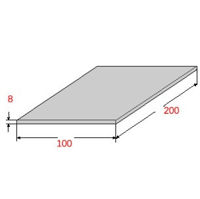 Λαμαρίνα Σιδήρου Γαλβανιζέ 1000x2000x8mm