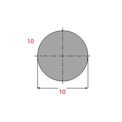 Μασίφ Στρογγυλό Γαλβανιζέ 10x10 6m (Φ10)