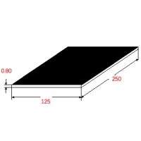 Λαμαρίνα Σιδήρου Μαύρη 1250x2500x0.80mm