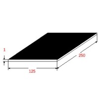 Λαμαρίνα Σιδήρου Μαύρη 1250x2500x1mm