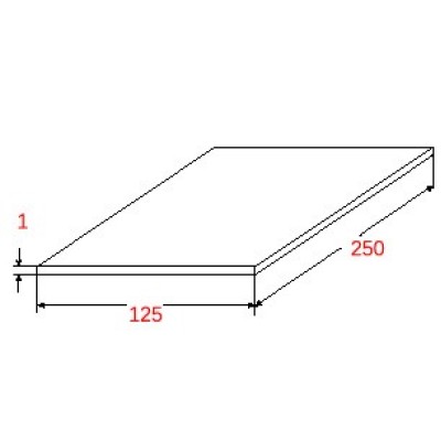 Φύλλο Λαμαρίνας Αλουμινίου 1250x2500x1mm λευκό στη μια όψη