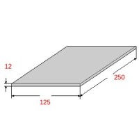 Λαμαρίνα Σιδήρου Γαλβανιζέ 1250x2500x12mm