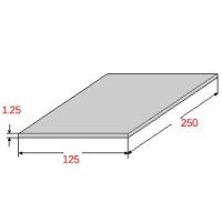 Λαμαρίνα Σιδήρου Γαλβανιζέ 1250x2500x1.25mm