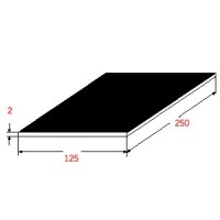 Λαμαρίνα Σιδήρου Μαύρη 1250x2500x2mm