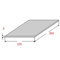 Λαμαρίνα Σιδήρου Γαλβανιζέ 1250x2500x3mm