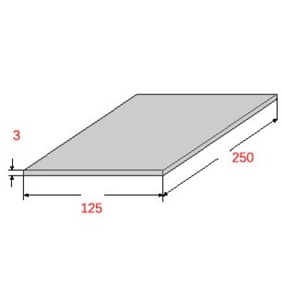 Λαμαρίνα Σιδήρου Γαλβανιζέ 1250x2500x3mm