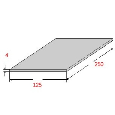 Λαμαρίνα Σιδήρου Γαλβανιζέ 1250x2500x4mm