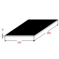 Λαμαρίνα Σιδήρου Μαύρη 1250x2500x8mm