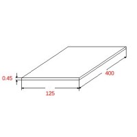 Λαμαρίνα Σιδήρου Βαμμένη Λευκή 9002, 1250x4000x0.45mm