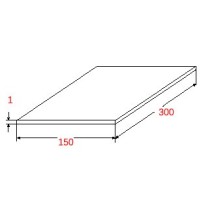 Φύλλο Λαμαρίνας Αλουμινίου 1500x3000x1mm λευκό στη μια όψη