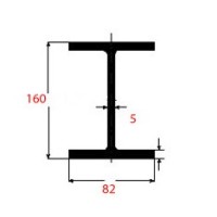 Ητα IPE Μαύρο 160x82x5mm 6m