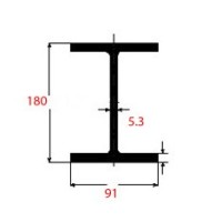 Ητα IPE Μαύρο 180x91x5.3mm 6m