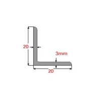 Γωνία Γαλβανιζέ 20x20x3mm 6m