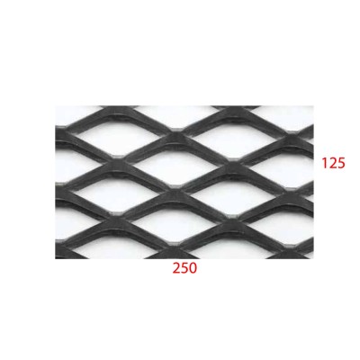 Λαμαρίνα Μαύρη κωδ.(P40Π) Μέταλ Ντεπλουαγέ 1250x2500x3mm Ρόμβος (τιμή/m2)