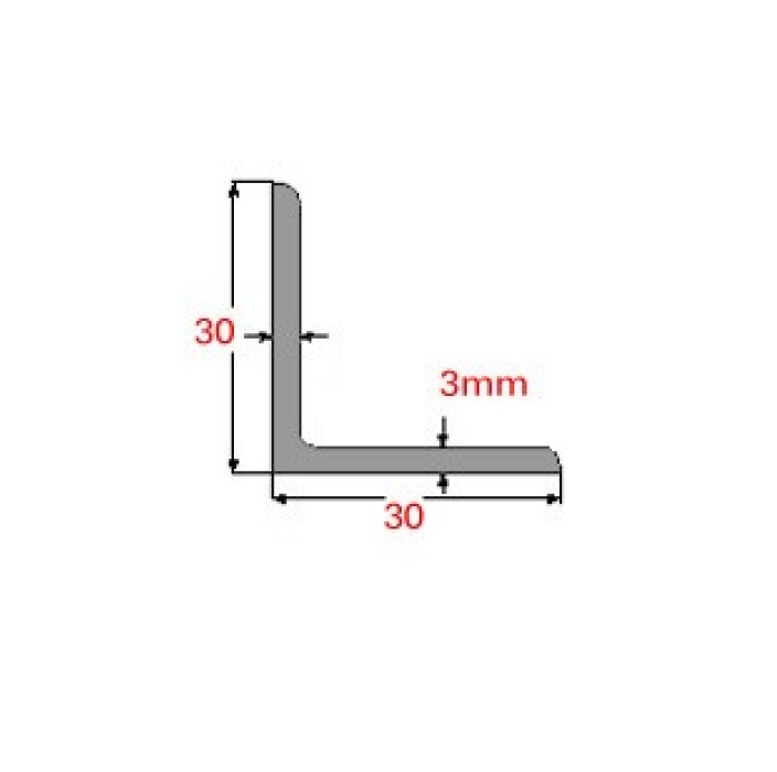 Γωνία Γαλβανιζέ 30x30x3mm 6m