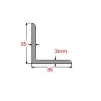 Γωνία Γαλβανιζέ 35x35x3mm 6m