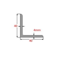 Γωνία Γαλβανιζέ 40x40x4mm 6m