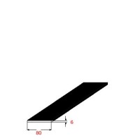 Λάμα 80x6mm Μαύρη 6m